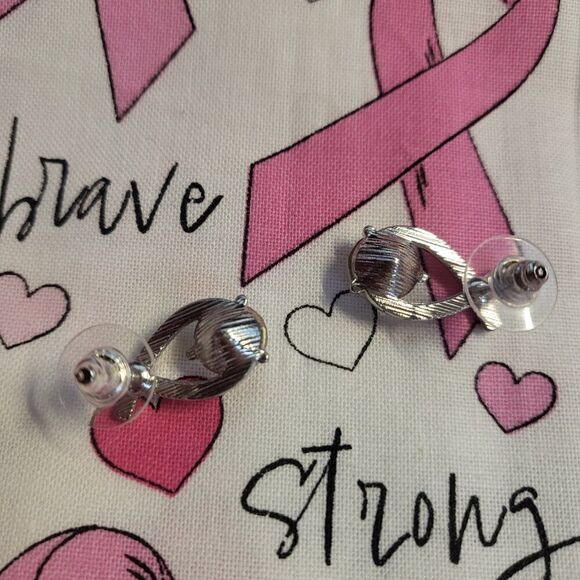 Cross Fishtail Zircon Earrings, Teardrop Fashion Silver Earrings - Picture 4 of 5